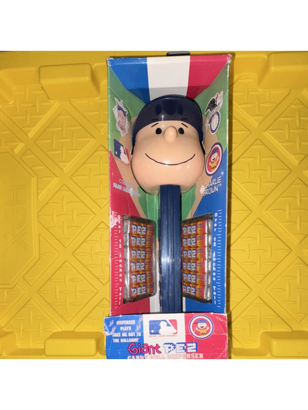 Charlie Brown Giant PEZ Dispenser Cartoon Character Baseball Cap